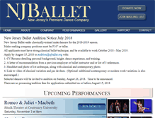 Tablet Screenshot of njballet.org